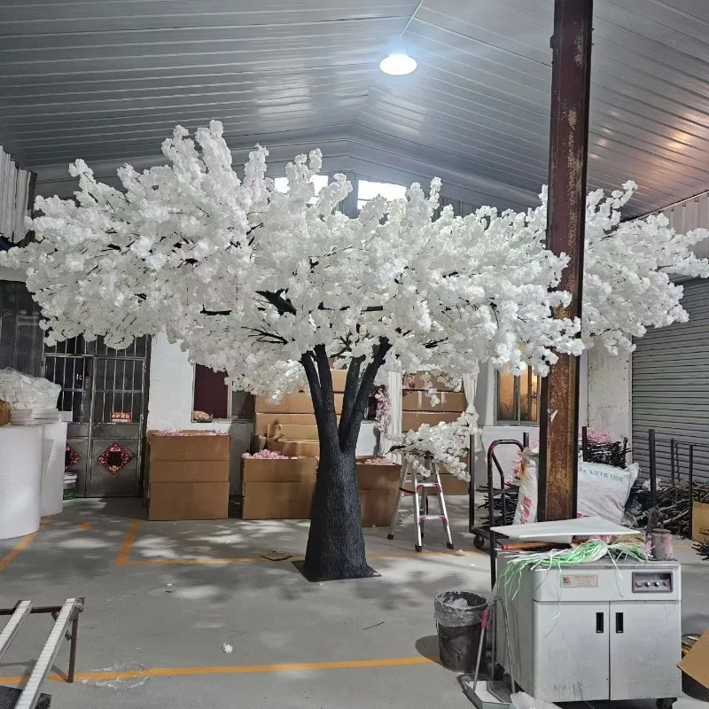 

Source Factory 10ft 3m Big White Arbol Arbre Wedding Flowers Tree Simulation White Artificial Cherry Blossom Branches Tree