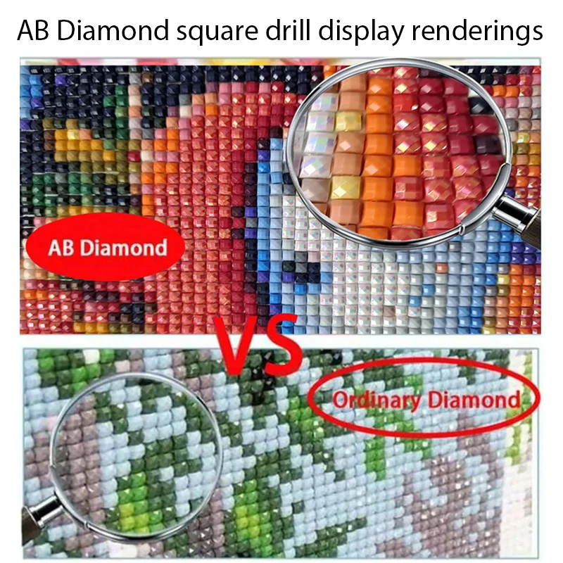 AB Diamond cross stitch Animal Cow 5D DIY Diamond embroidery rhinestone painting Diamond Painting