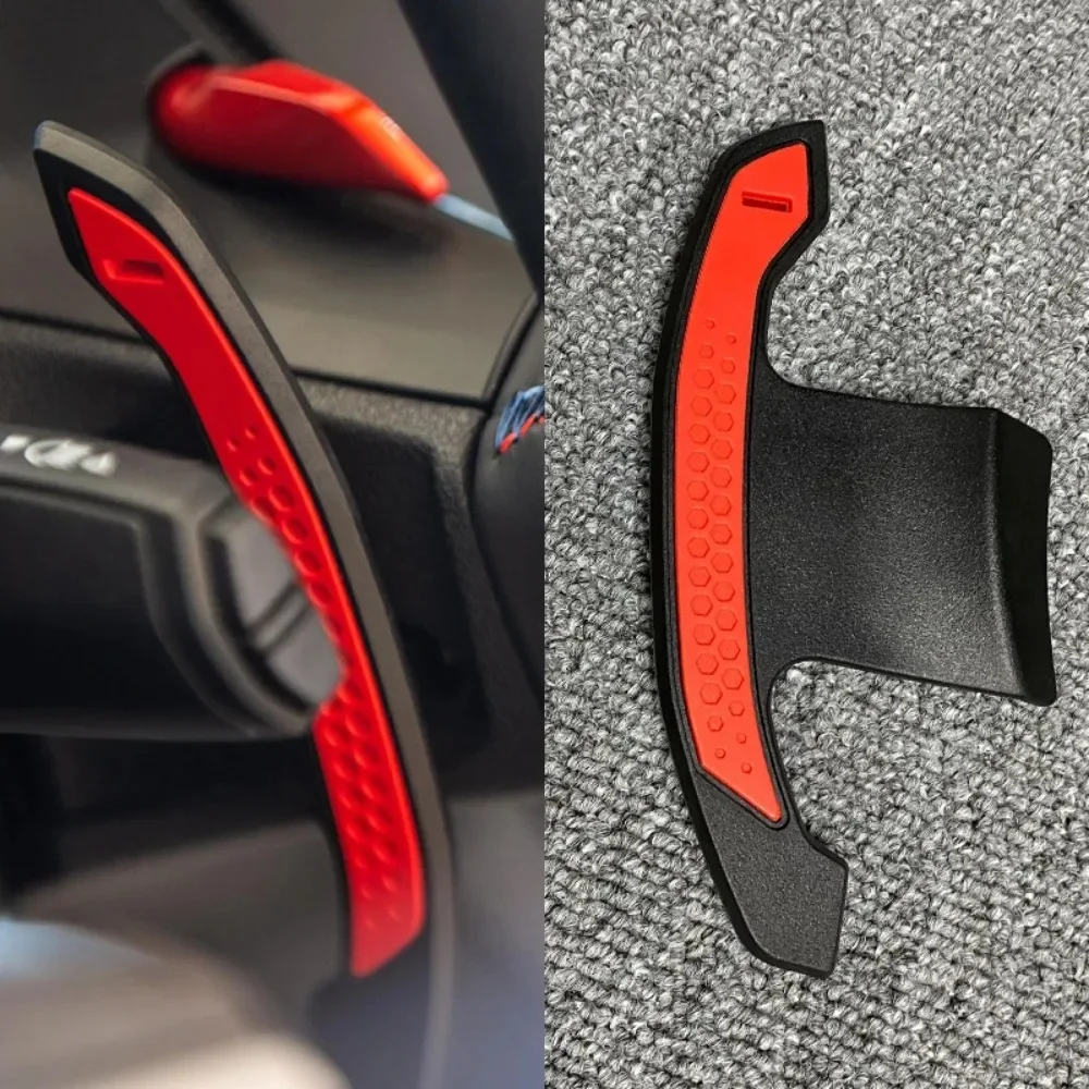 Red Carbon Fiber Steering Wheel Trim For BMW 1 2 3 4 5 6 7 8 Series F40 M135i F44 G42 G20 G22 G30 Steering Wheel Paddle Shifters