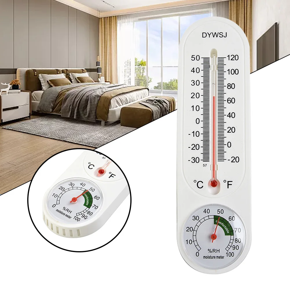 Termoigrometro per Allevamenti e Serre, 2 Pezzi, Fahrenheit e Celsius, per Uso Domestico, Interno ed Esterno