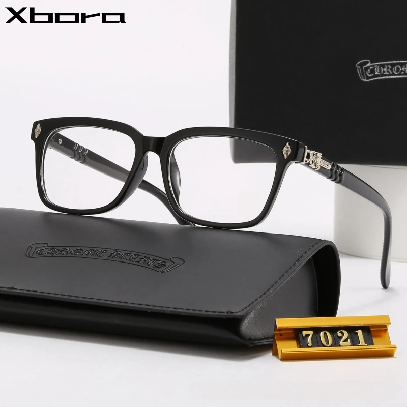 

Mens Womens Fashion TR90 Optical Eyeglasses Frames Business Retro Blue Light Blocking Ultralight Prescription Glasses 7021 2270