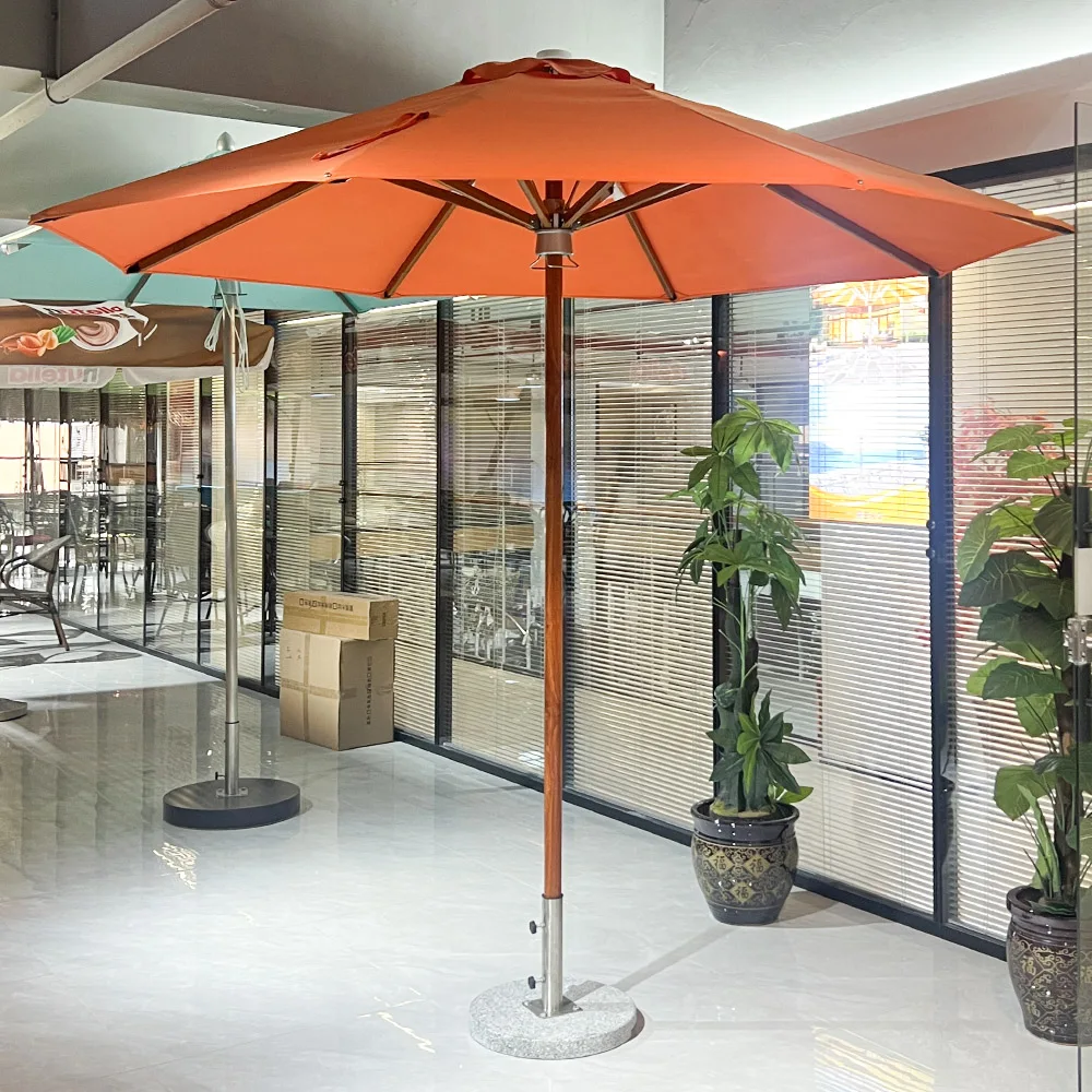 Heavy Duty Aluminum Large Size Hydraulic Patio Umbrella Waterproof Outdoor Furniture for Courtyard Hotel Restaurant