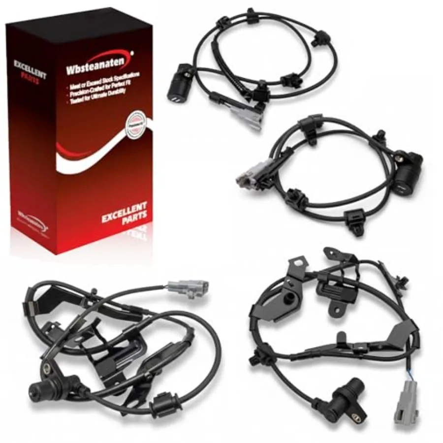 

Датчик скорости колеса ABS, 4 шт.: передний, задний, левый и правый, совместим с Toyota 1996-2002 4Runner V6 3.4L L4 2.7L 1998-2000 Tacoma