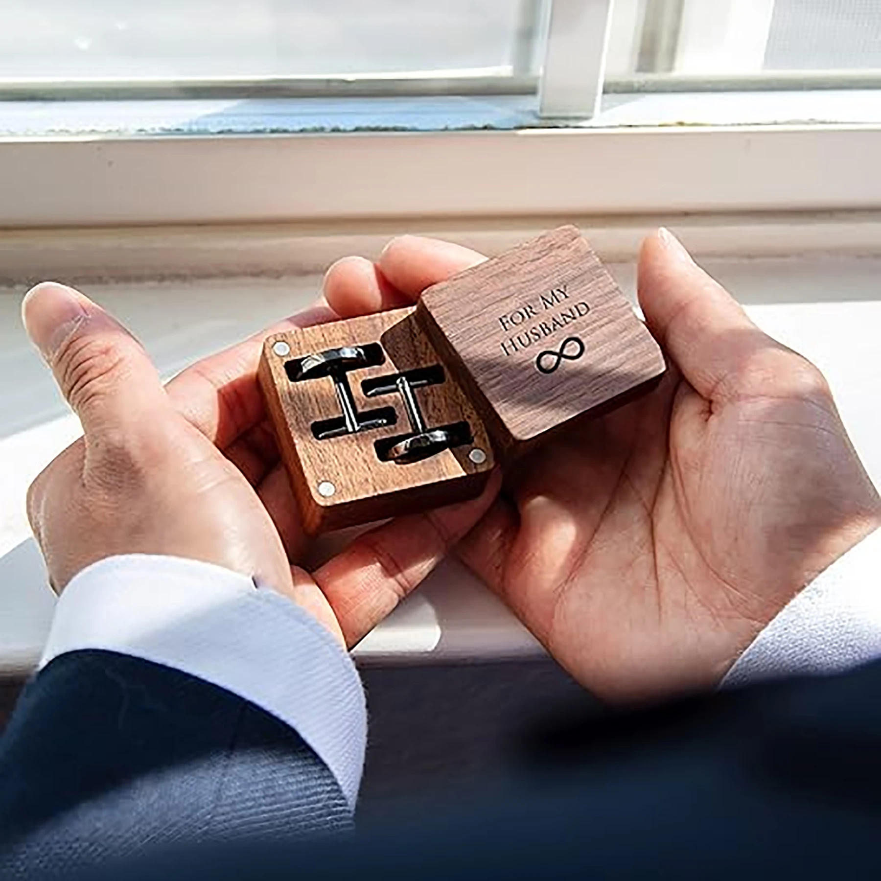 Custom Personalized Cufflinks - Mens Grooming Box review and price