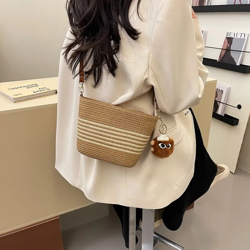 

Elegant Diaper Bag: Women's High-End Vintage Leather Handbag, Trendy Minimalist Messenger With Classic Designer Paris Style