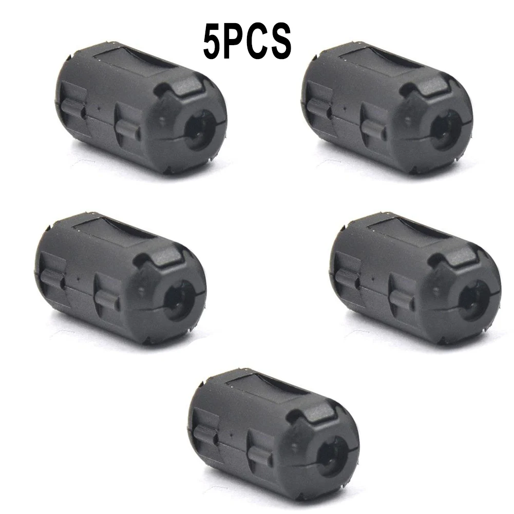 2.5-5mm Ring Core Ferrite Bead Clamp Choke Coil EMI RFI Noise Filter Clip Snap Cable Connector Cable Connector Filters