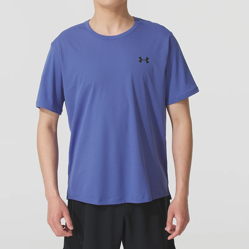 

Мужская футболка Under Armour, спортивная одежда, топ для фитнеса и тренировок, быстросохнущая и дышащая, с короткими рукавами 1382804-561