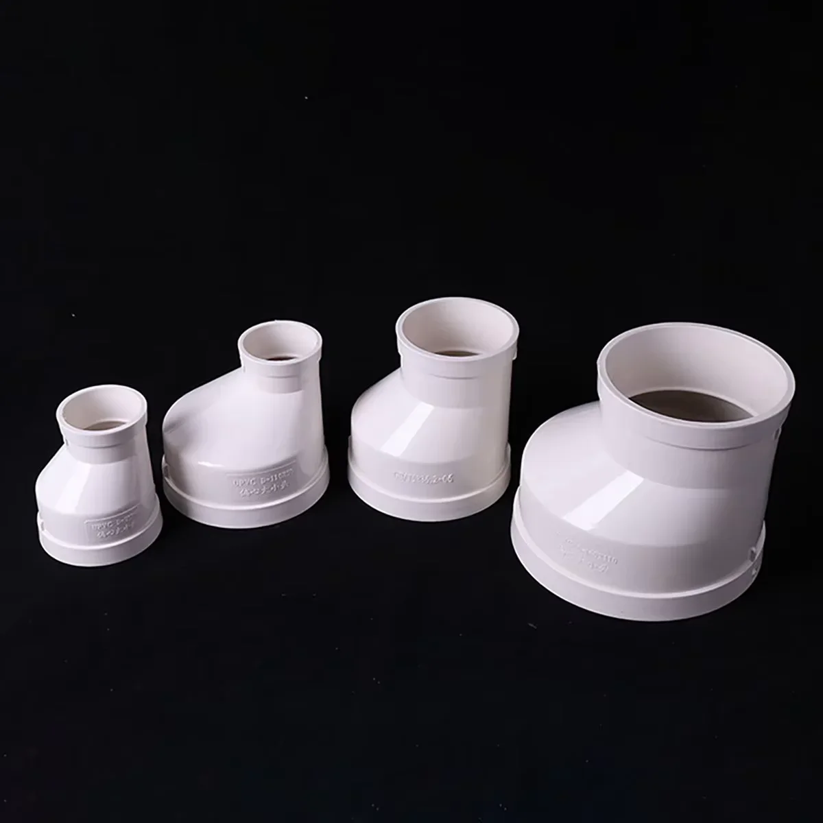 1-10Pcs White PVC Drain Pipe Offset Reducing Connector Inner Dia 50 75 110 160mm Adapter Pipe Fittings For Drainage Systems