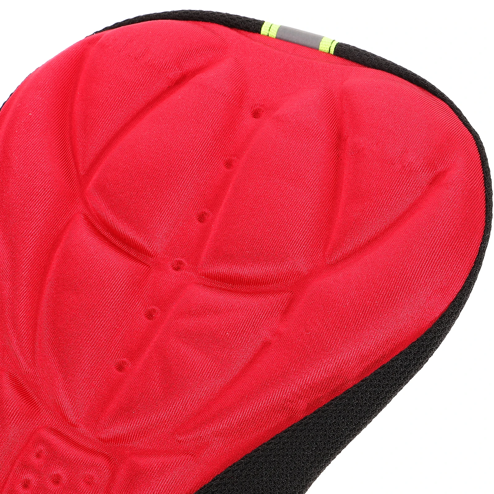 

Thickened Silicone Seat Cushion Cover Universal Fit For Mountain Bike Breathable Anti-Friction 3D Ergonomic Design Red Color