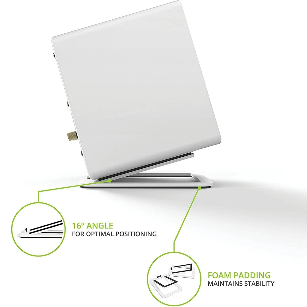 ABSQ-Desktop Speaker Stand Metal Audio Bracket Tabletop Holder For Kanto's YU4 Active Speaker & Similar Size Speaker