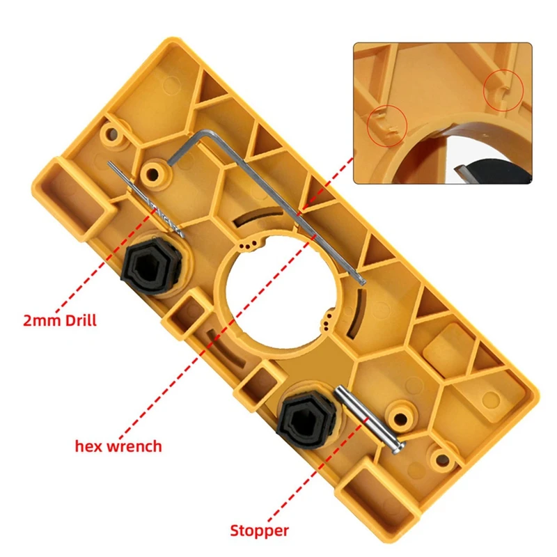 Woodworking 35Mm Hole Opener 35 Hinge Hole Opener Door Panel Hinge Locator Woodworking Hole Opener Punch Easy To Use