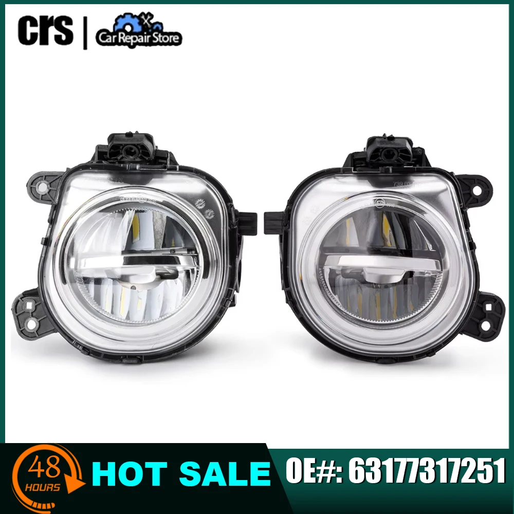 

63177317251 63177317252 Автомобильный передний левый и правый бампер, светодиодный противотуманный фонарь для BMW X3 F25 X4 F26 X5 F15 F85 14-16 Лампа DRL дальнего света