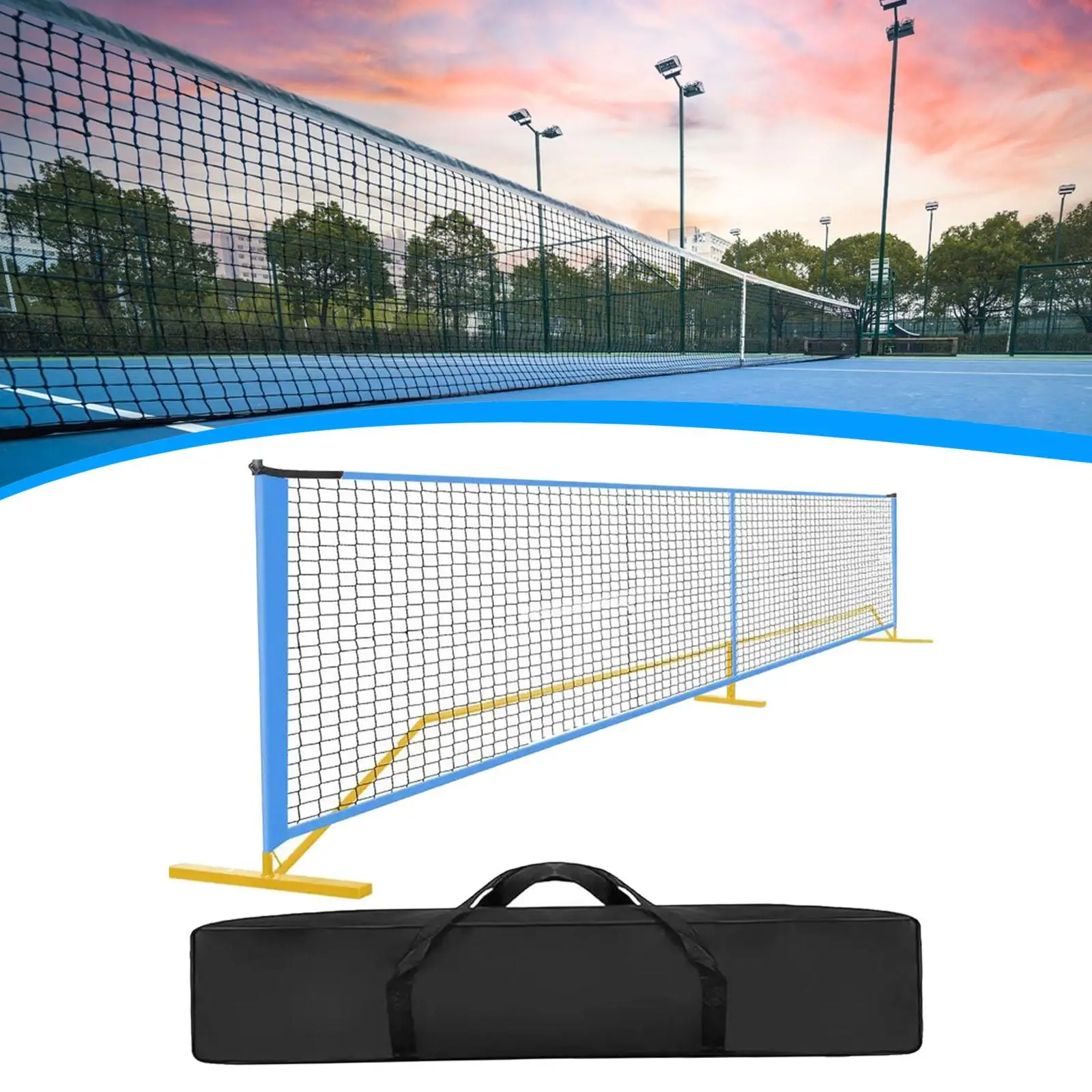 competitive-recreational-play-pickleball-net-22ft-portable-sports-net-sturdy-oxford-cloth-for-park-and-gym
