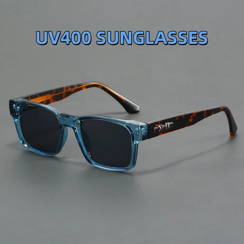 

Fashionable Square Thick Frame Sunglasses Men's and Women's Anti Fog Transparent Mirror Frame Outdoor Driving Sun Protection