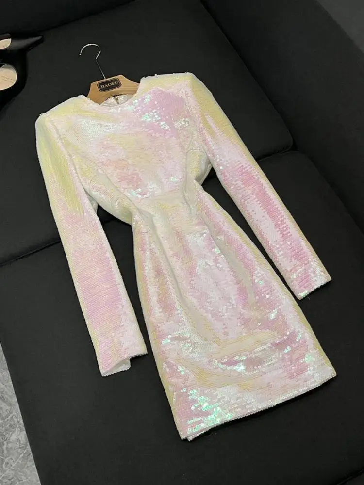 

iny Sequin Evening Dr Women's Par Ball Gown ort Skirt Commute Sle mid Waist Fitted Dr Ci Commuting