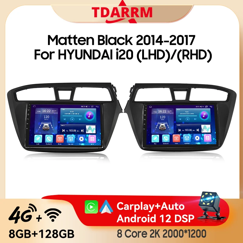 

Android 13 for Hyundai I20 2014 - 2017 Car Auto Radio GPS Navigation 2Din Carplay Autoradio 4G WIFI Car Multimedia DVD Player