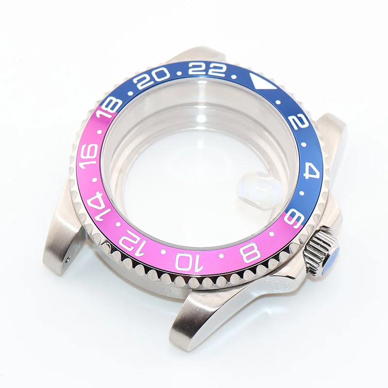 40mm Mens Watch Cases Stainless Steel for King Seiko Mod NH34 NH35 NH36 Brushed with Polished Sides Replacement Parts