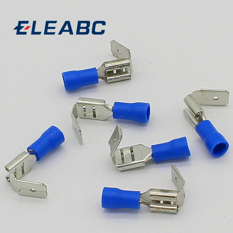 20x Crimping Connectors Piggyback Female Spade Connector Terminals Brass printed with Sn