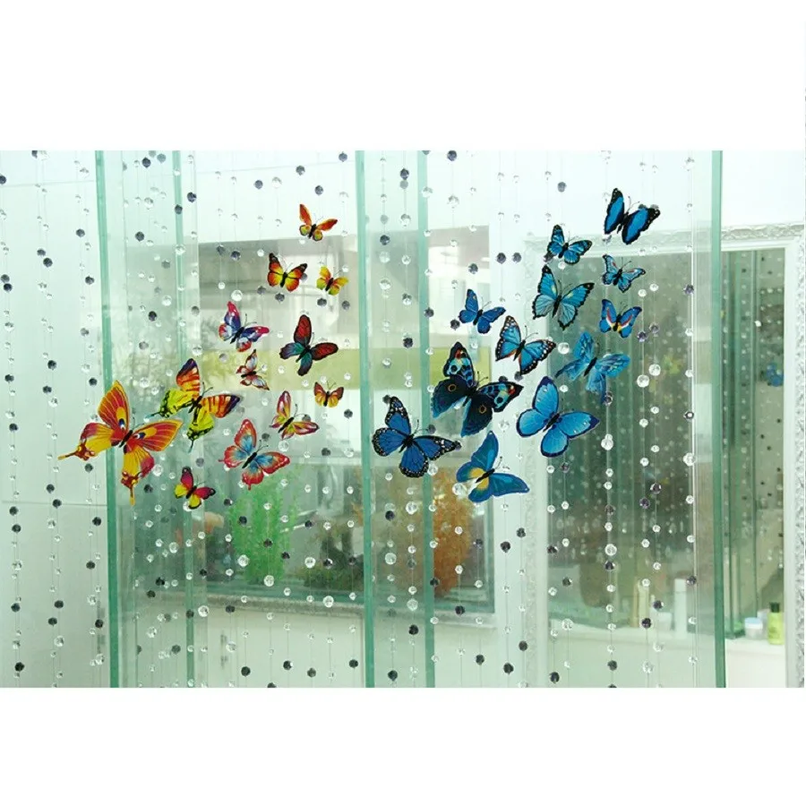 12Pcs 3D PVC Wall Sticker Butterfly Children\\\'s Room Home Background Wall Decoration Living Room Bedroom Home Decoration