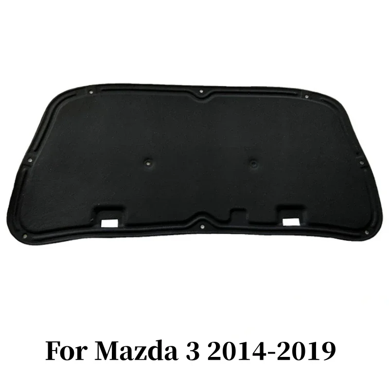 1Pcs Car Engine Heat Sound Insulation Cotton Front Hood Firewall Mat Pad Cover with Buckle For Mazda 3 2014-2019 2020-2013