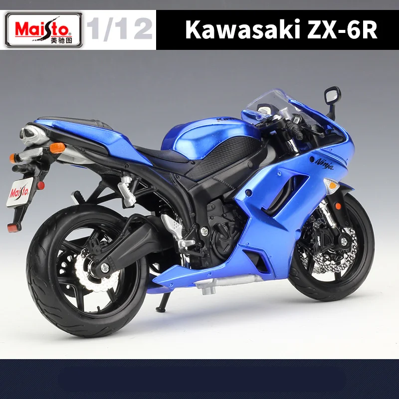 Maisto 1:12 Kawasaki Ninja ZX6R Alloy Racing Motorcycle Model Diecasts Metal Street Sports Motorcycle Model Childrens Toys Gift