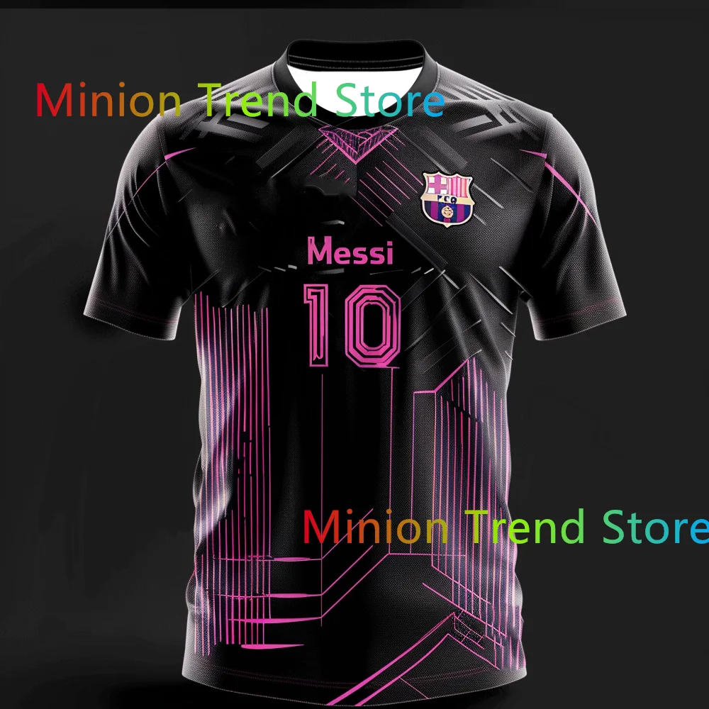 25/24 New Arriavl Summer Men T-shirt Lionel Messi Inter Miami CF No.10 Quick Drying Women Men T-Shirts Adult Jersey Kit Top