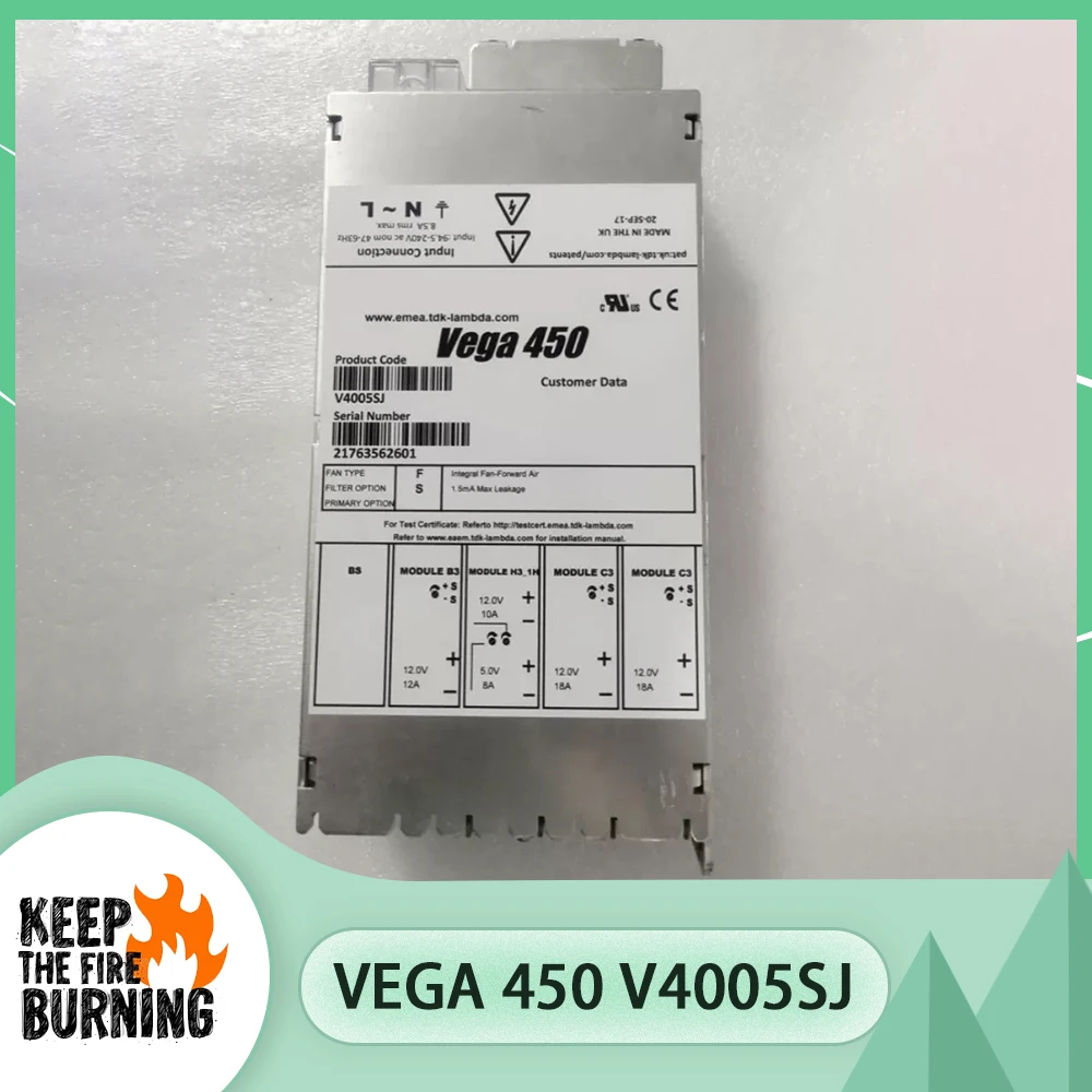 For TDK-Lambda Vega 450 V4005SJ 450W Power Supply