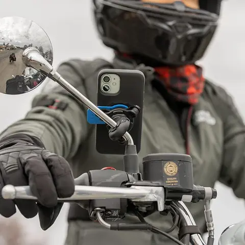 Endast stötdämpare för motorcykel - universell vibrationsdämpare självlåsande anti-skakning för cykeltelefonfäste (ingen hållare ingår) 10 best sales Quad Lock-fäste - №8