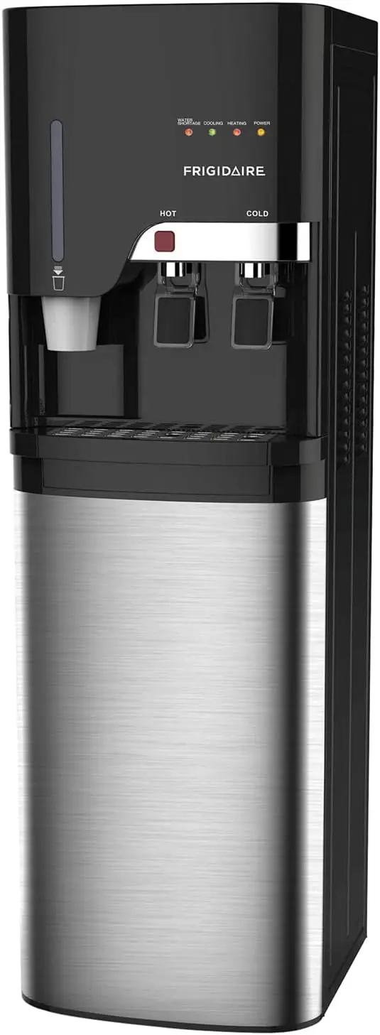 

EFWC900 Water Cooler/Dispenser with Cup Storage Temperature Settings - Bottom Loading - Premium Stainless Steel - Child Saftey