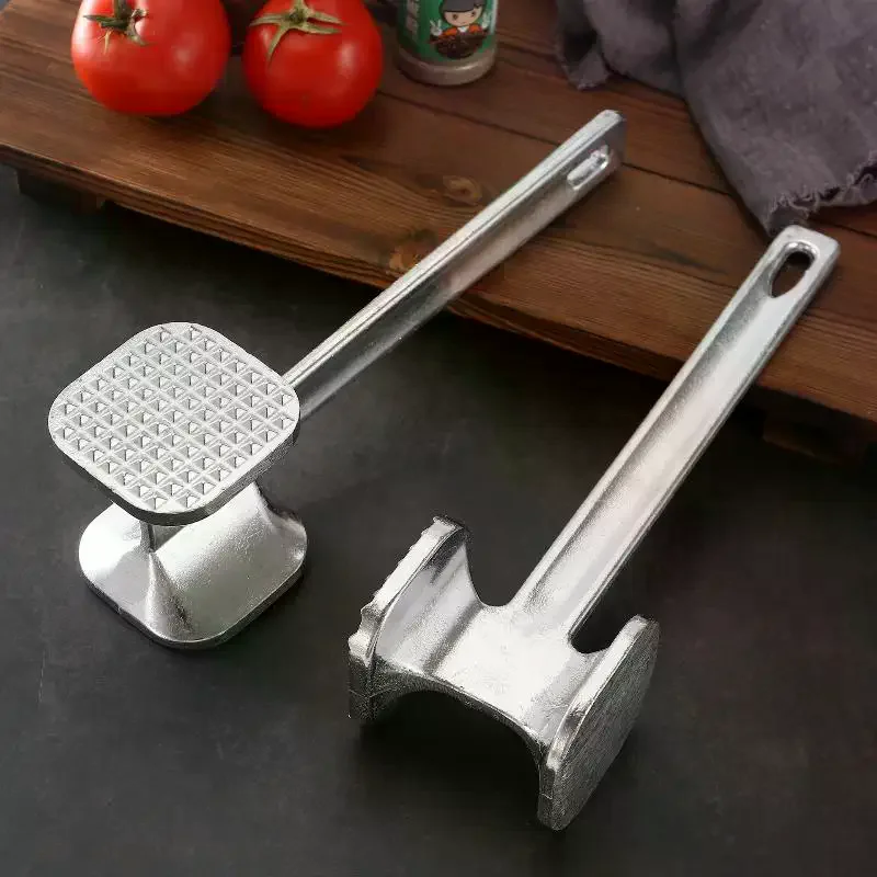 

Duty Meat Mallet Stainless Steel Double-Sided Meat Tenderizer Tool For Steak Chicken Pork Fish And Veal Kitchen Cooking Hammer