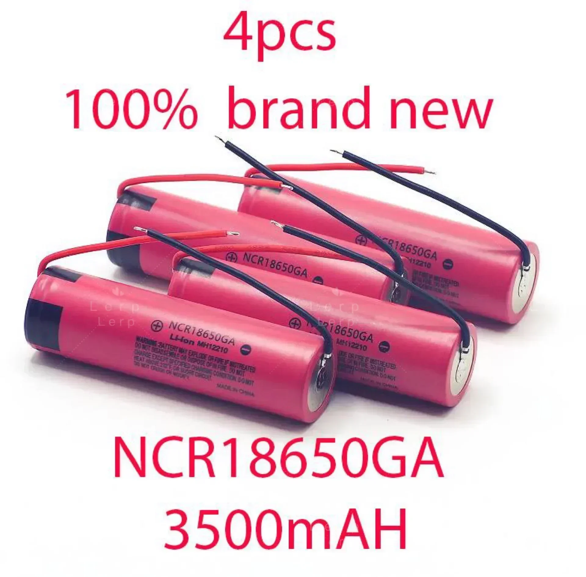 Original 18650 3.7V 3500mAh Lithium-Ion Rechargeable Battery with DIY Cable Included