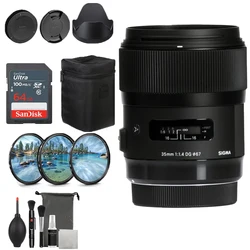 Sigma 35mm F1.4 Art DG HSM Lens for Canon Nikon Sony E Mount Full Frame 35mm F1.4 Prime Lens