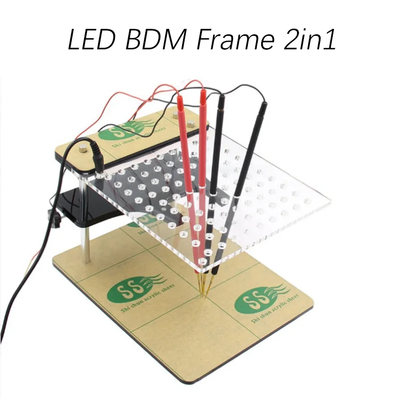 LED BDM Probe Frame 2in1 Testing For BDM100 Adapters For V54 ECU Progammer Chip Tuning Tool ECU Programmer