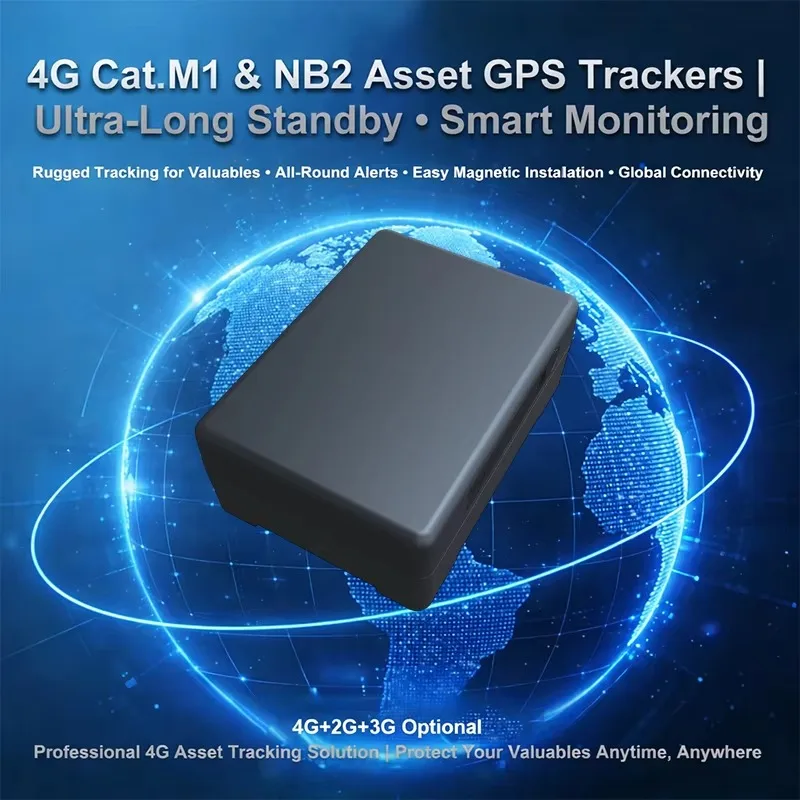Asset Tracking System ES431 LTE Cat.M NB Waterproof GPS Locator with Multi Circle Geofence for Construction Sites