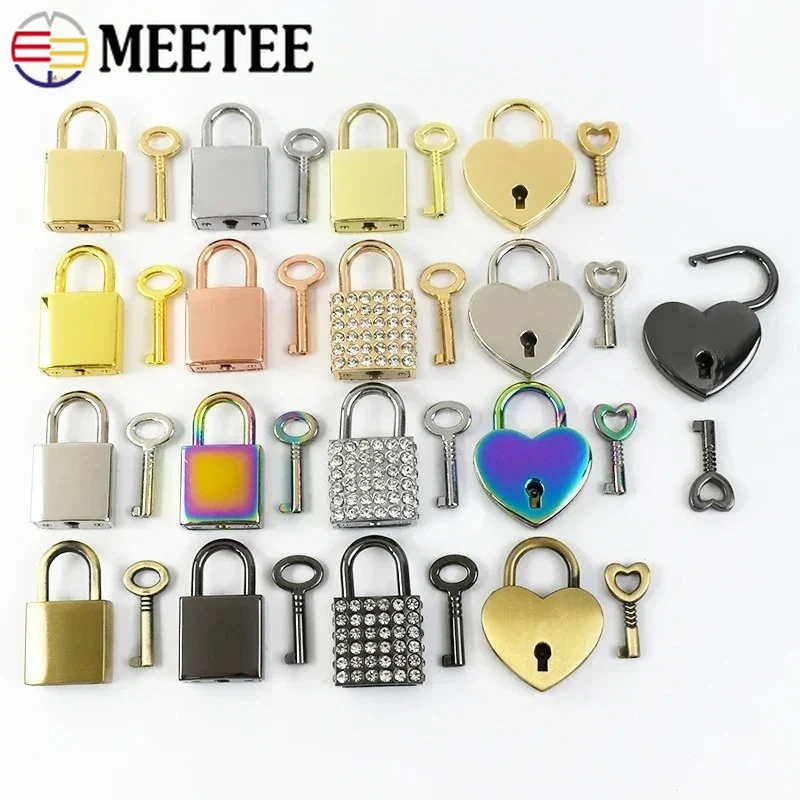 

2/5Sets Metal Buckles Bag Padlock Purse Turn Twist Lock Handbags Decor Clasp for Diary Closure Locks DIY Hardware Accessories