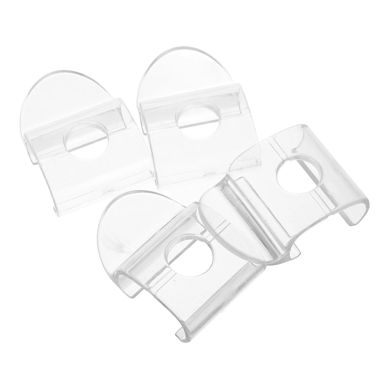 Tiradores de persiana inalámbricos para ventana de Pvc transparente plisado, accesorios para persianas, Clips de elevación sin taladro, 4 Uds.