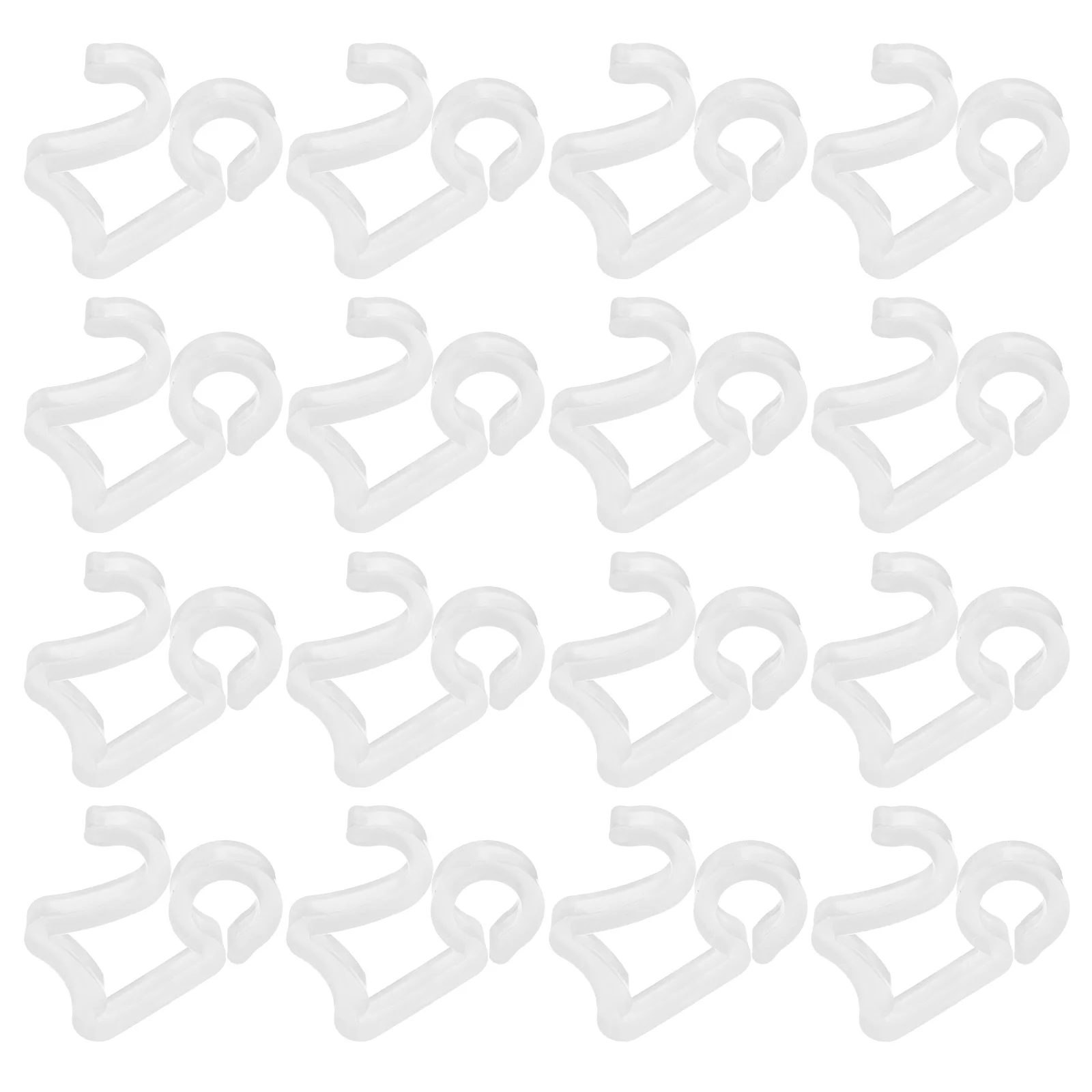 50 Pcs String Light Hook Plastic Mini Clips Hangers Drainage Channels Roof White for Outdoor Lights Pp Gutter