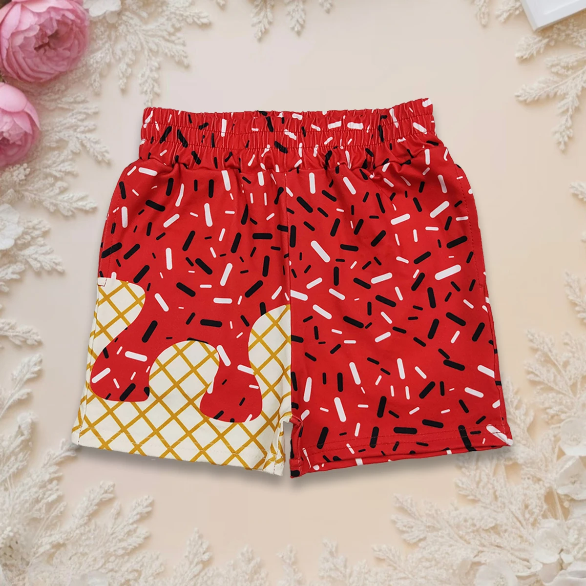 

Hot Sale Baby Boy Shorts Toddler Summer Drip Sprinkles Print Kids Clothing Elastic Waist Shorts Bottom Fashion 3-16years