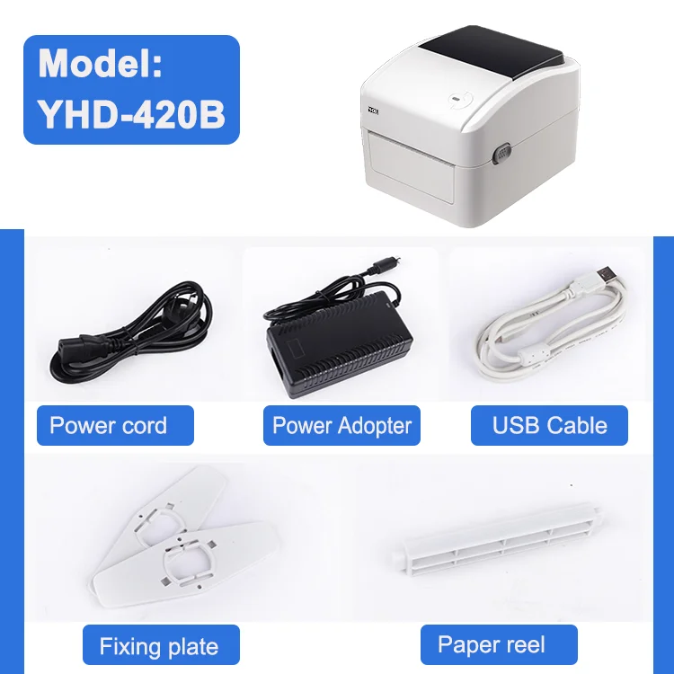 4-inch Express Shipping Label Printer Thermische barcodelabel Blue Tooth USB-interfacedrinter Gebruik voor DHL, Ebay, Amazon