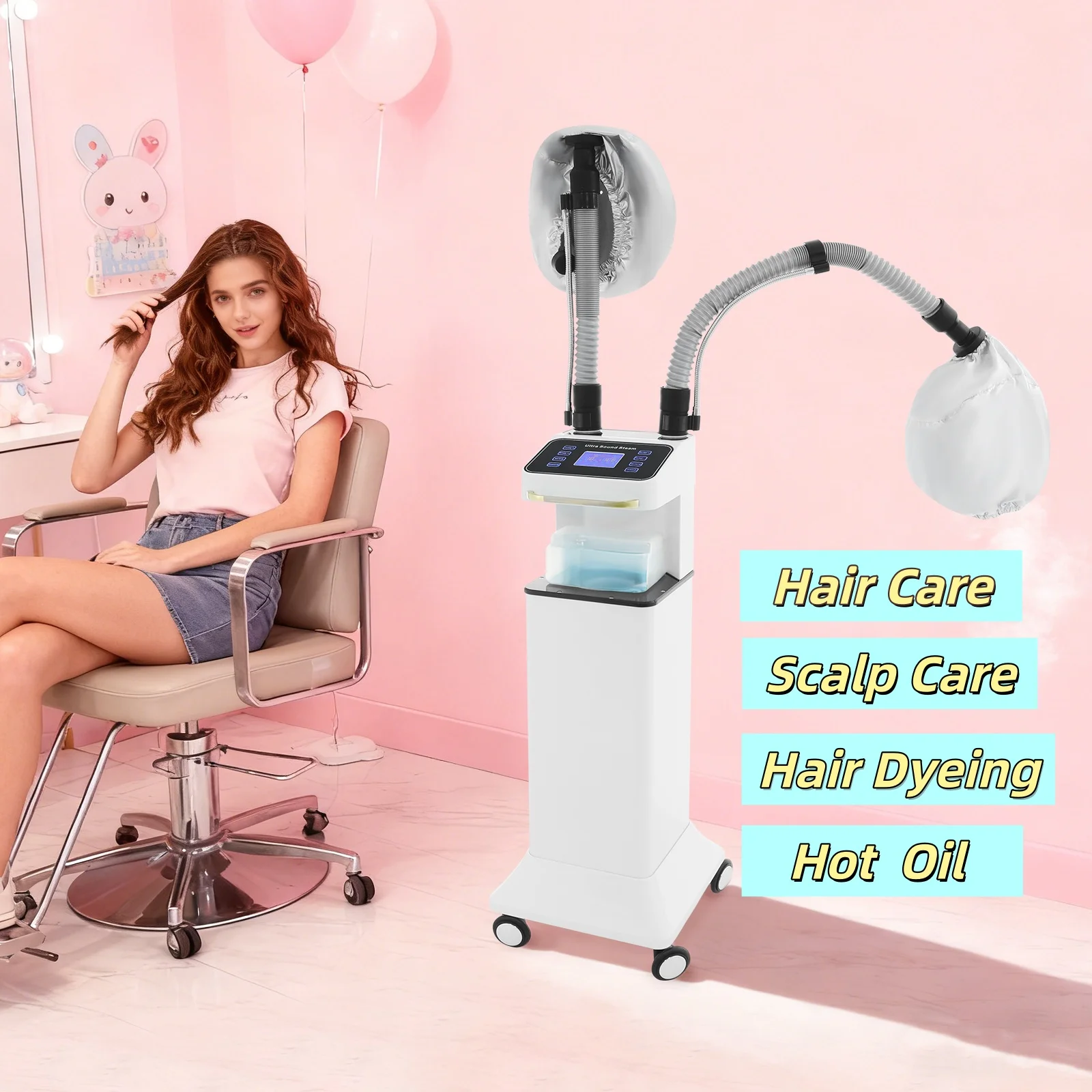 

Многофункциональный нано-отпариватель для волос, аппарат для окрашивания волос с отрицательными ионами, озоновый отпариватель для салонов красоты, аппарат для нанесения масел на волосы