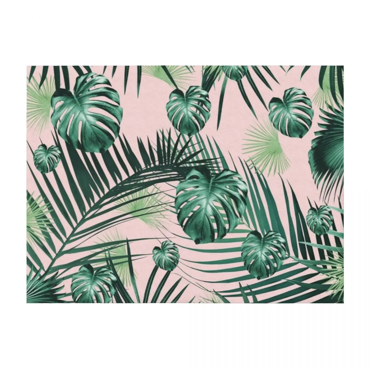 

Tropical Jungle Leaves Garden #2 #tropical #decor #art Throw Blanket Winter beds cosplay anime Hair for babies Blankets
