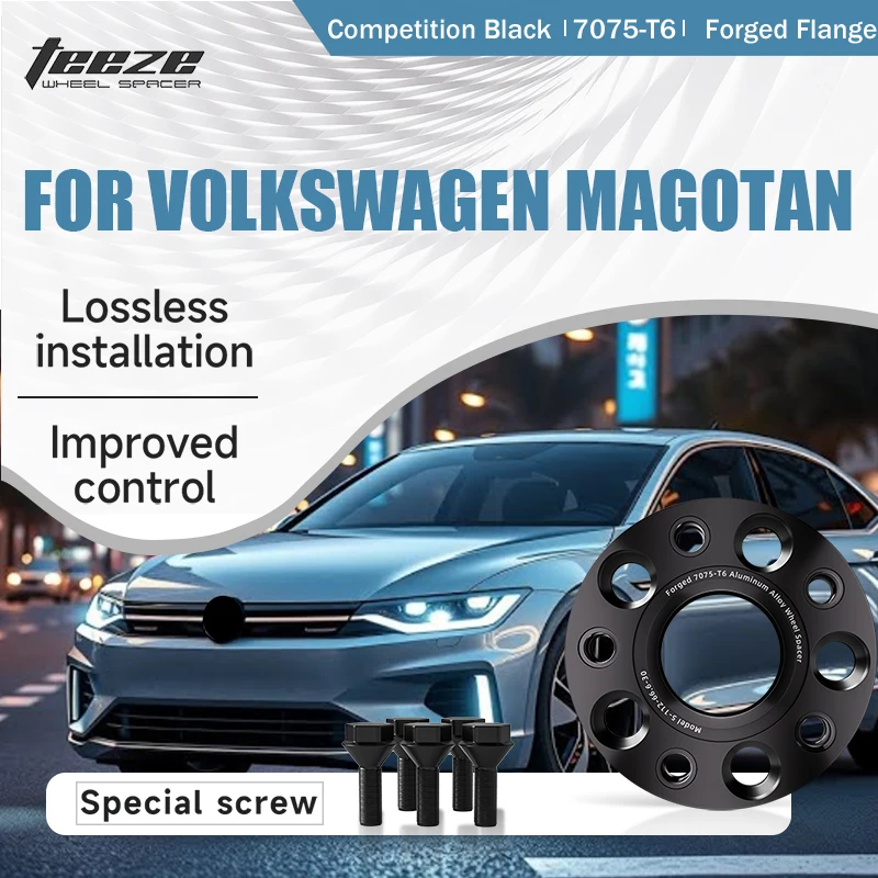 

Teeze 2/4 шт. 5x112 CB 57,1 M14*1,5 ступица центральная черная кованая прокладка для колеса для Volkswagen Magotan фланцевая пластина 15/20/25/30 мм