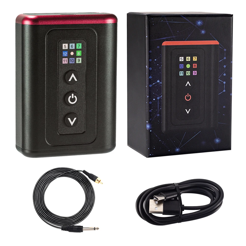 

T-Rex -Rotary Tattoo Machine Kit with Mobile Charging Power Supply 4800mAh Tattoo Battery for All Tattoo Machines