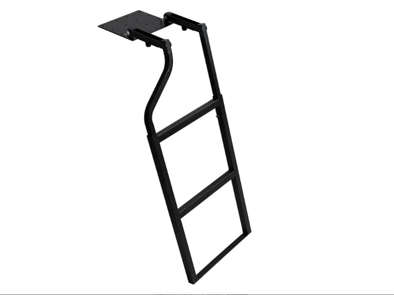 Pickup Truck Tailgate Ladder Truck Tailgate Ladder Foldable Compatible for Pickup Truck's Bed Aluminum Step Grip Plates