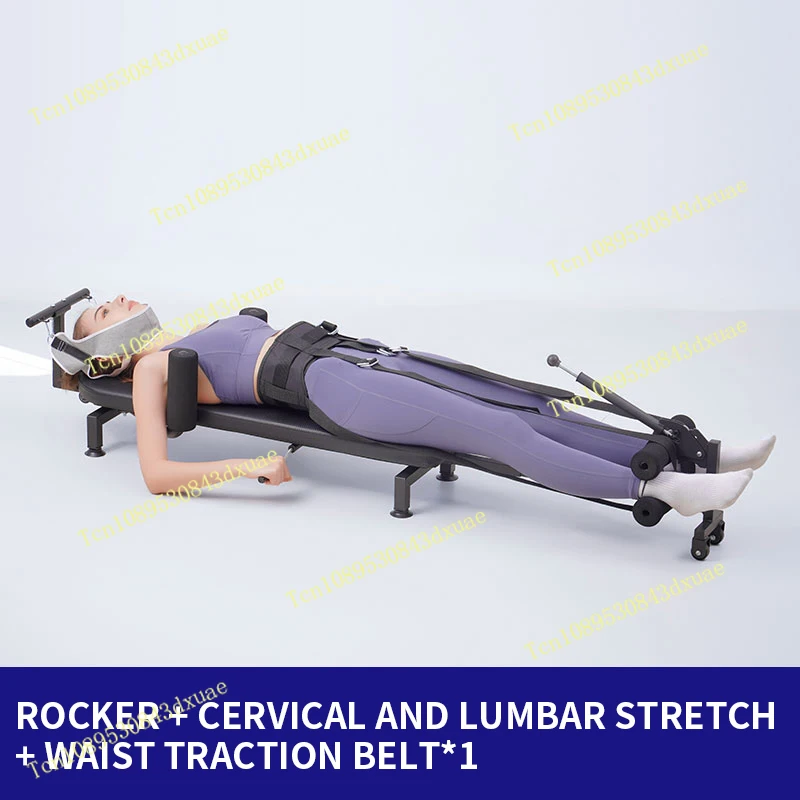 Aumento de la columna cervical y relaja la columna lumbar, camilla de fitness para tirar de las piernas, máquina de inversión de tracción de la cintura en el hogar