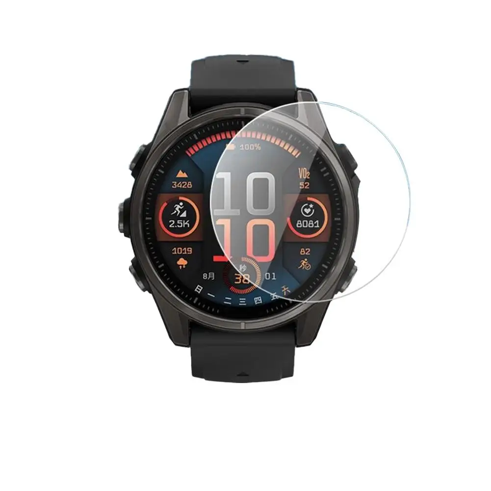Новинка для Garmin Fenix 8 51 мм 47 мм 43 мм Fenix E Amoled Solar Smart Watch, стеклянная защитная пленка для экрана, закаленная 9H 2,5D пленка E1R8