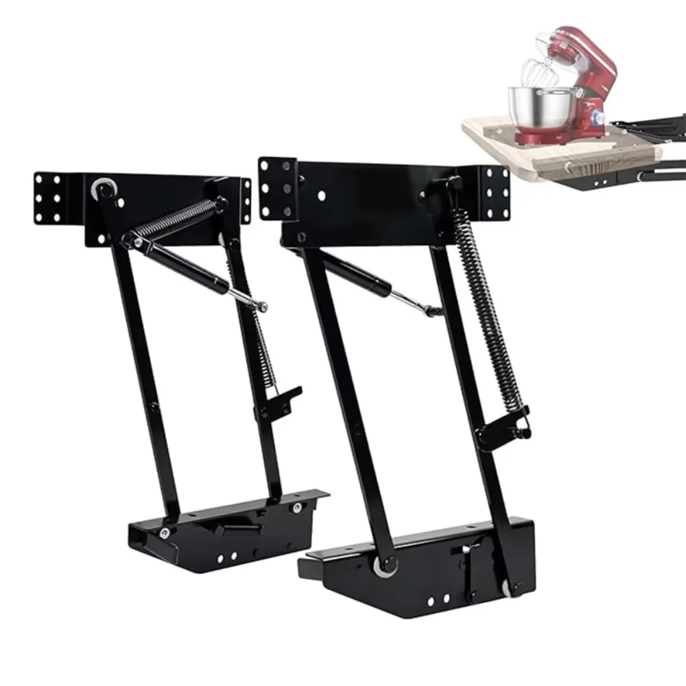 Heavy Duty Mechanism Hydraulic Lifting Spring Pull Hinge Apartment System Kitchen Cabinet Concealed Mixer Lift up Shelf