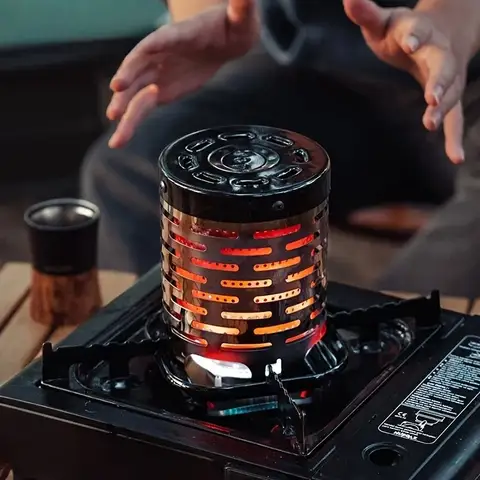 스테인레스 스틸 난방 커버 야외 캠핑 난방 난로 적외선 히터 캠핑 베이킹 스토브 카세트 베이킹 스토브