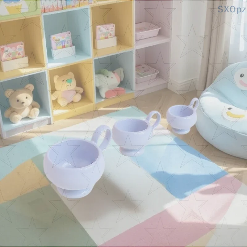 Adorno de taza de café en miniatura para accesorios de casa de muñecas; Modelo de juguete de muebles de taza de té DIY