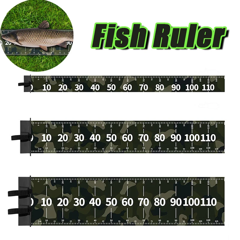 

PVC Fish Ruler Foldable Durable Waterpro Measuring Tape for Outdoor Fishing Essential Tool in S/M/L Sizes 10/20/30cm Width
